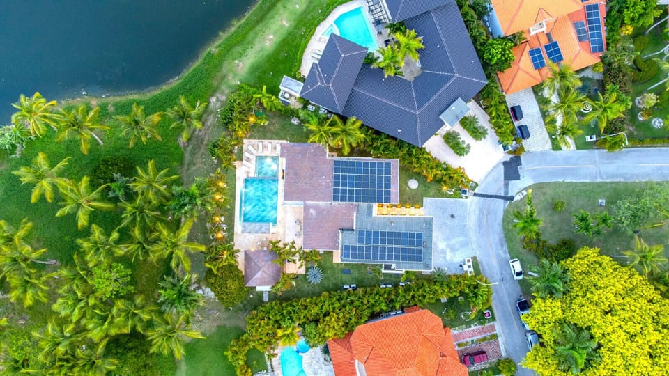 Buganvilla Mansion - bird`s eye view of Villa Cheryl and Villa Paraiso