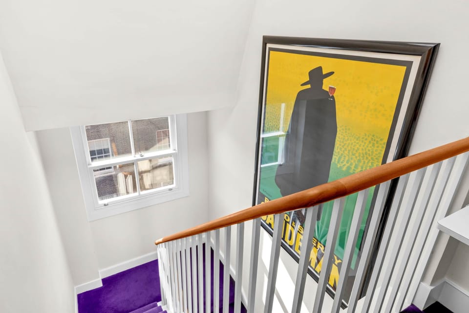Art and Sweeping Staircase