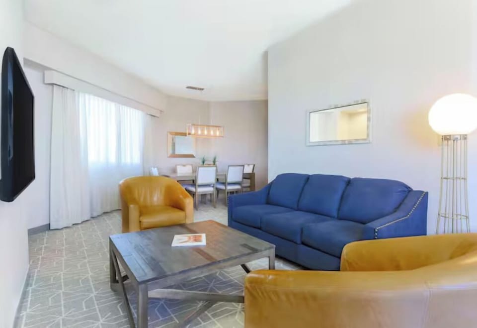 Stretch out in the spacious lounge with room to gather.