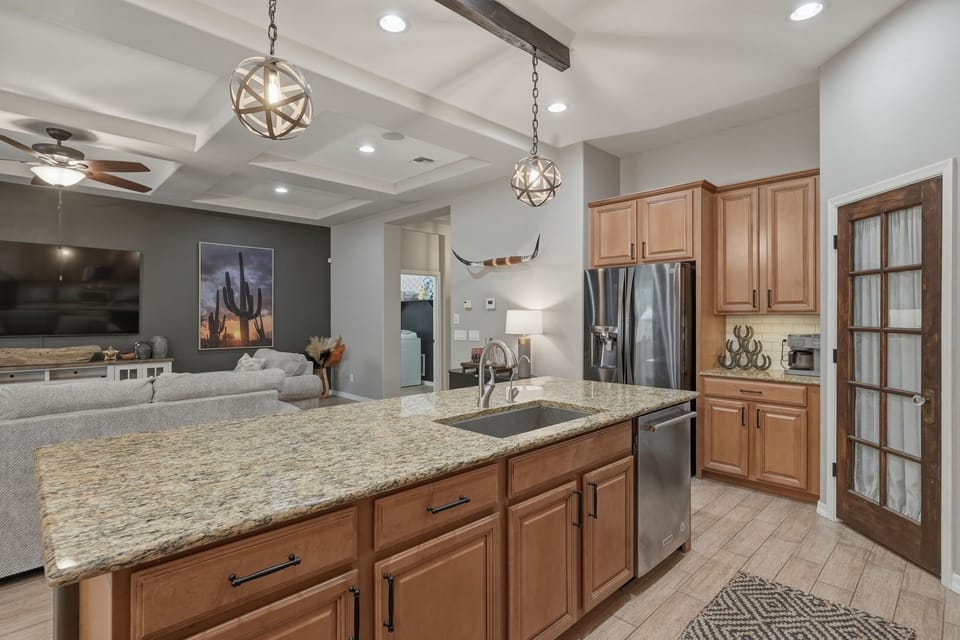  An inviting open concept living space to gather.