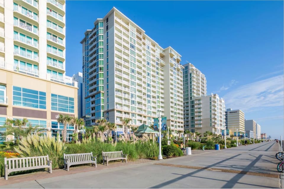 Stroll the lively boardwalk with ocean breezes and open skies.