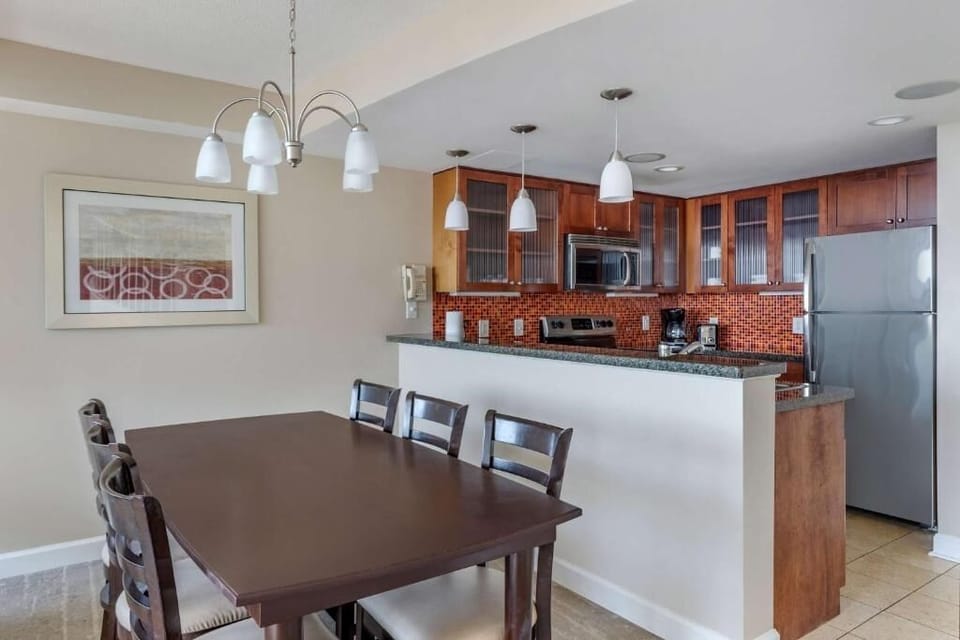Savor coffee and conversation in this open, airy dining space.