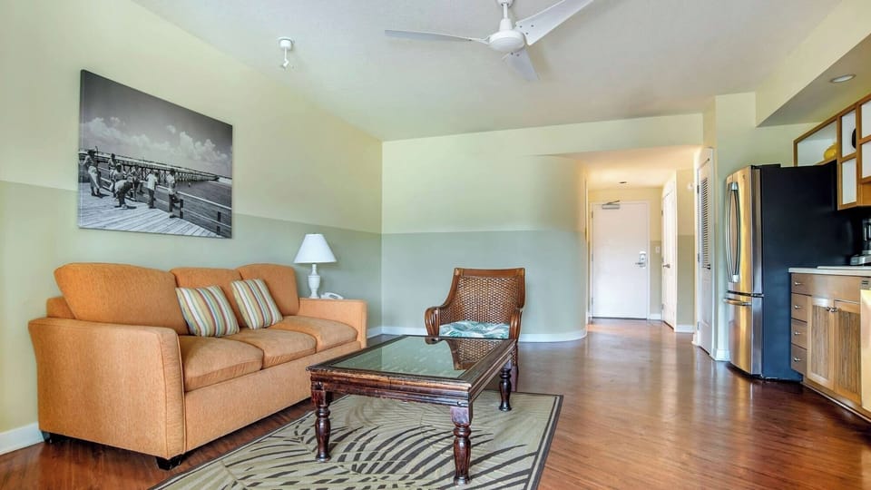 Relax after adventures in an open, easygoing living space.