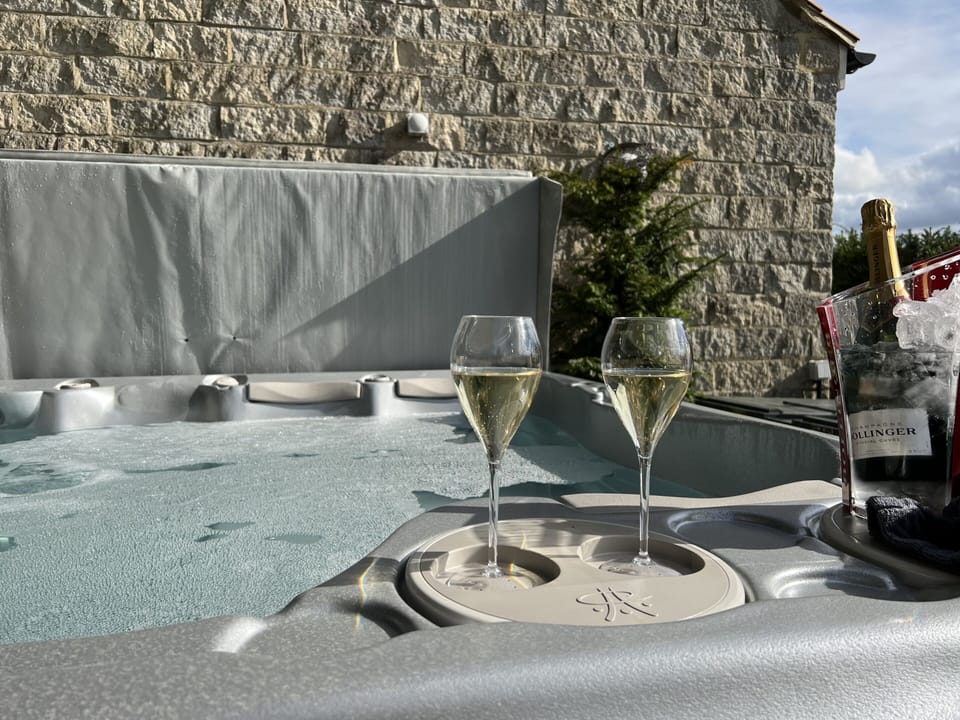 The 8 person Hydrotherapy hot tub