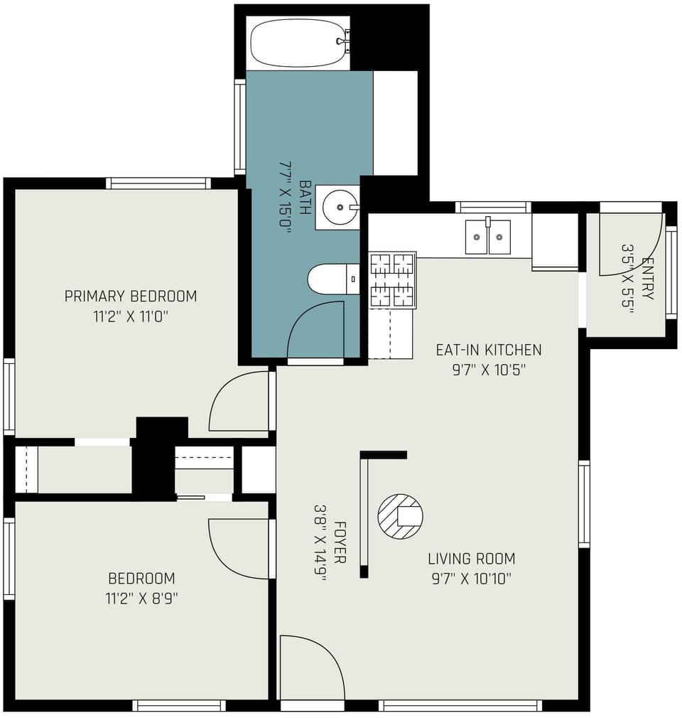 Upper floor plan