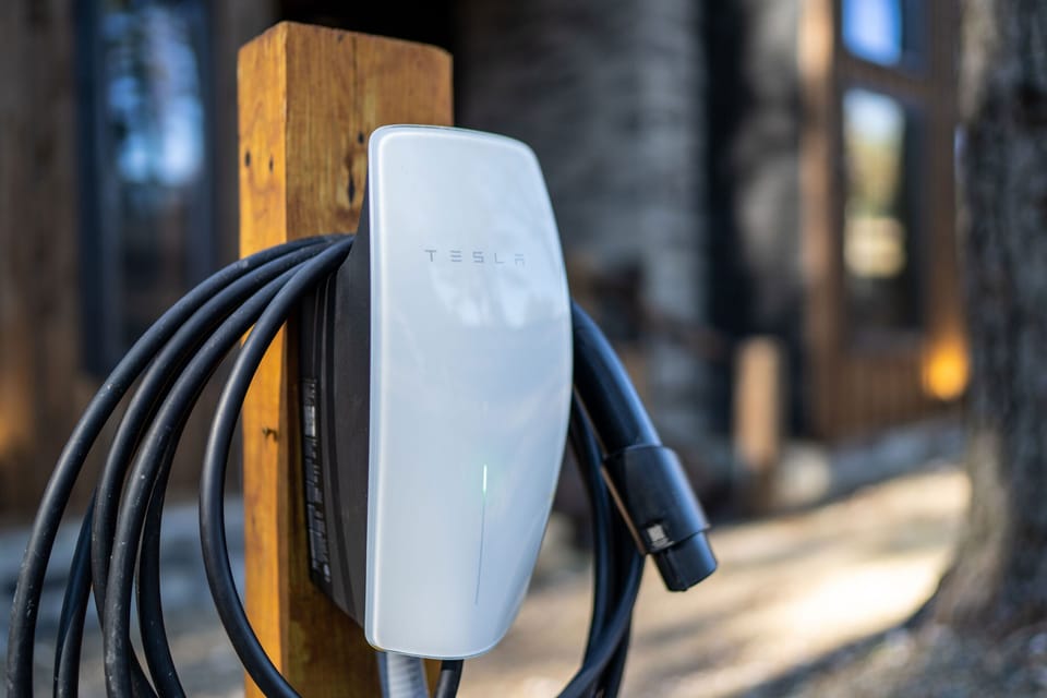 Our Tesla Universal Wall Charger is compatible with all EVs and charges at about 22 miles per hour. No extra fee for charging for guests.