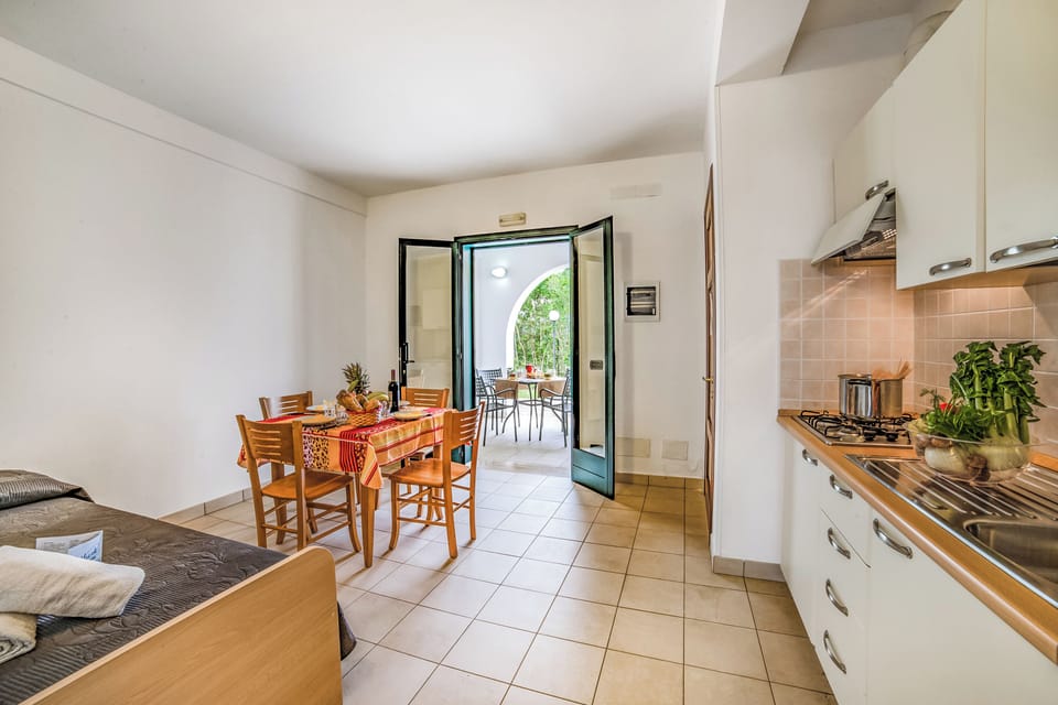 Kitchen and dining area