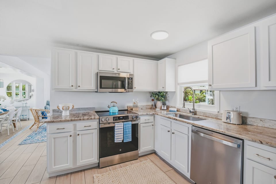 Open kitchen with natural light