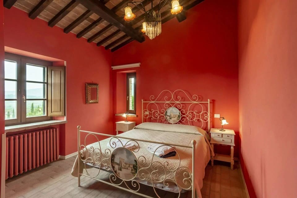 Furniture, Wall, Interior Design, Bedroom, Ceiling, Bed, Flooring, Room, Lighting, Floor