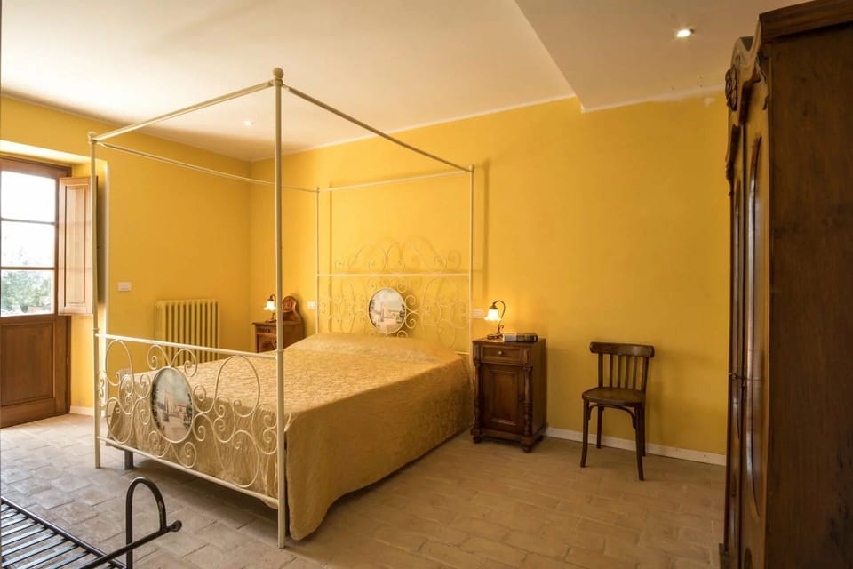 Furniture, Interior Design, Bed, Wall, Bedroom, Floor, Flooring, Wood, Ceiling, Room