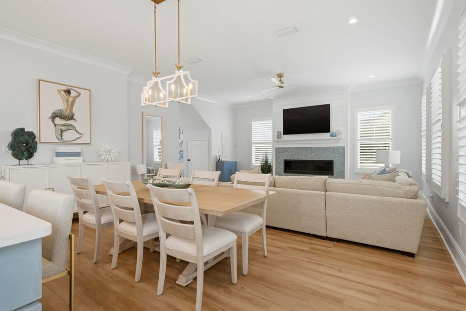 Dining and living space