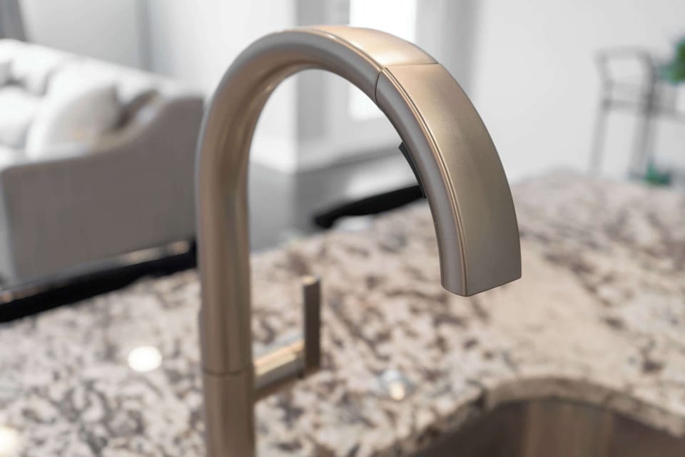 Modern sink with sleek fixtures and clean design