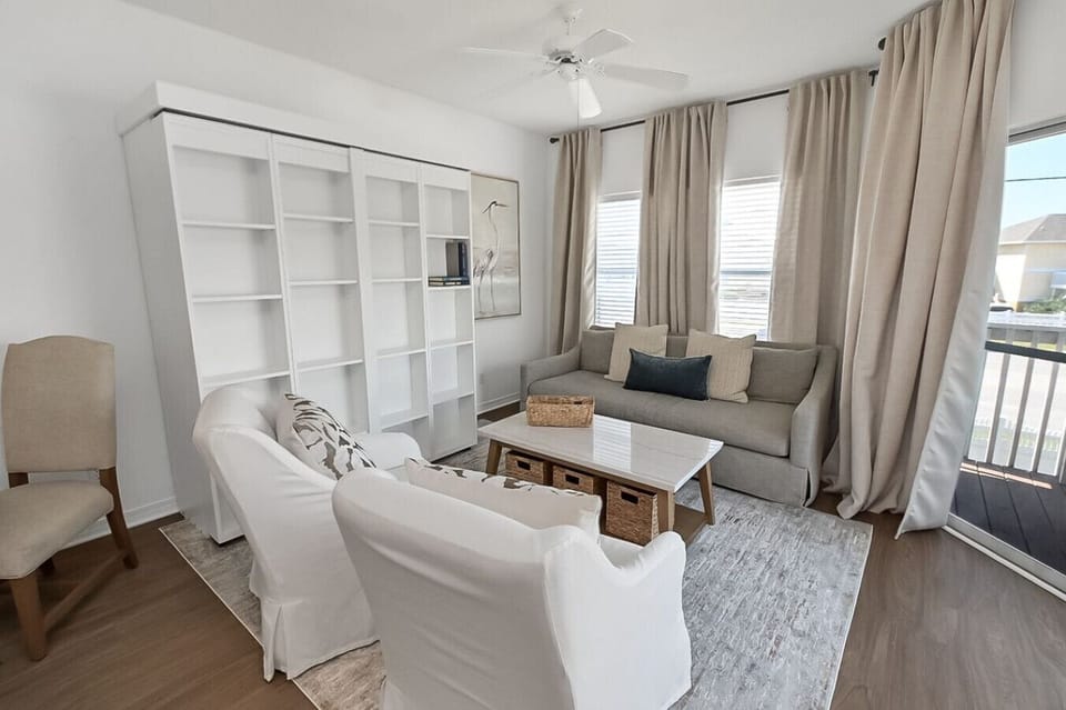 Living room with queen sofa bed