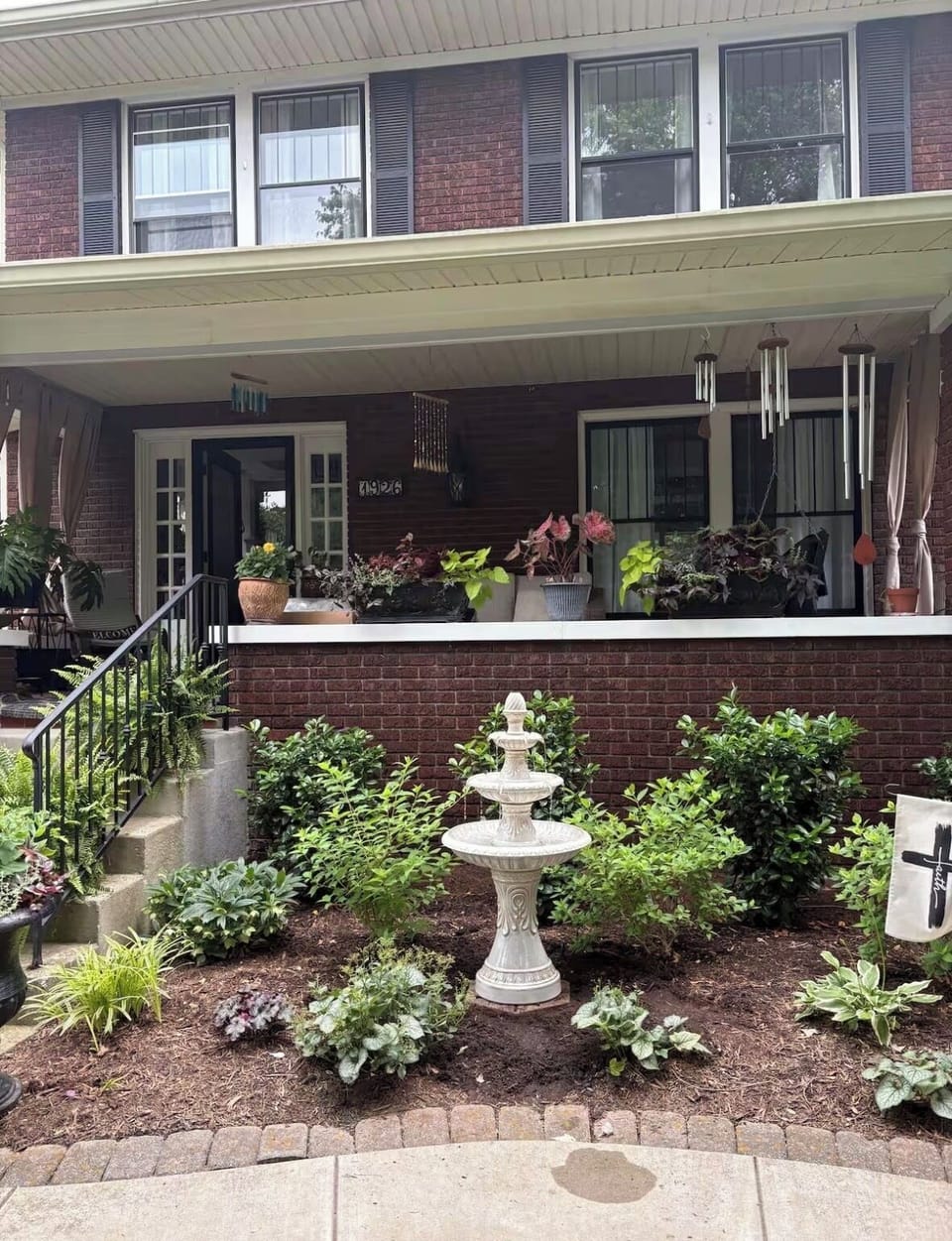 Large inviting front porch
