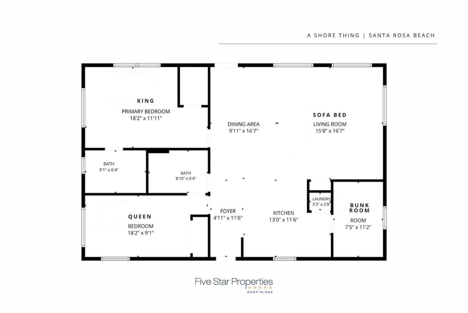 A Shore Thing - Dune Allen - Floor Plan