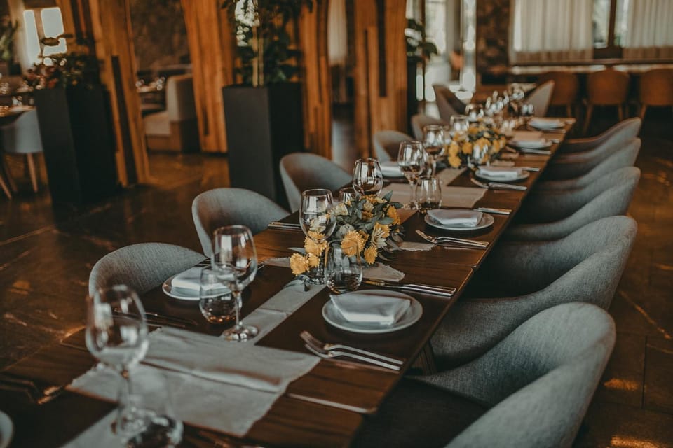Celebrate together around an elegant, thoughtfully set table.