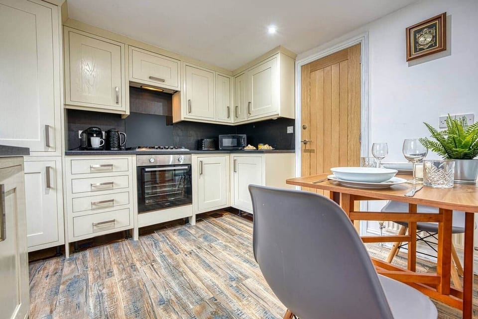 Kitchen with small dining table