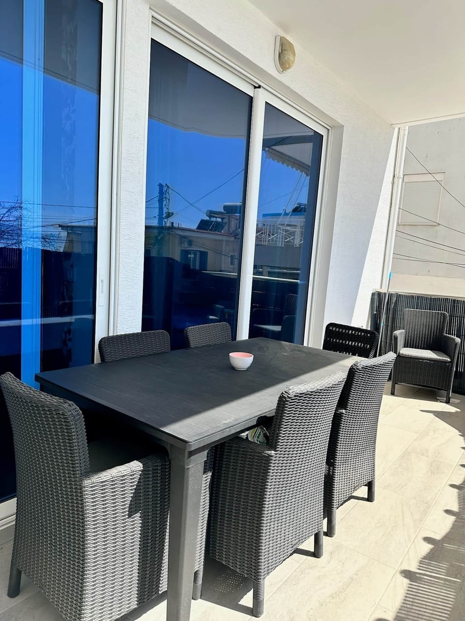 Balcony sitting area 