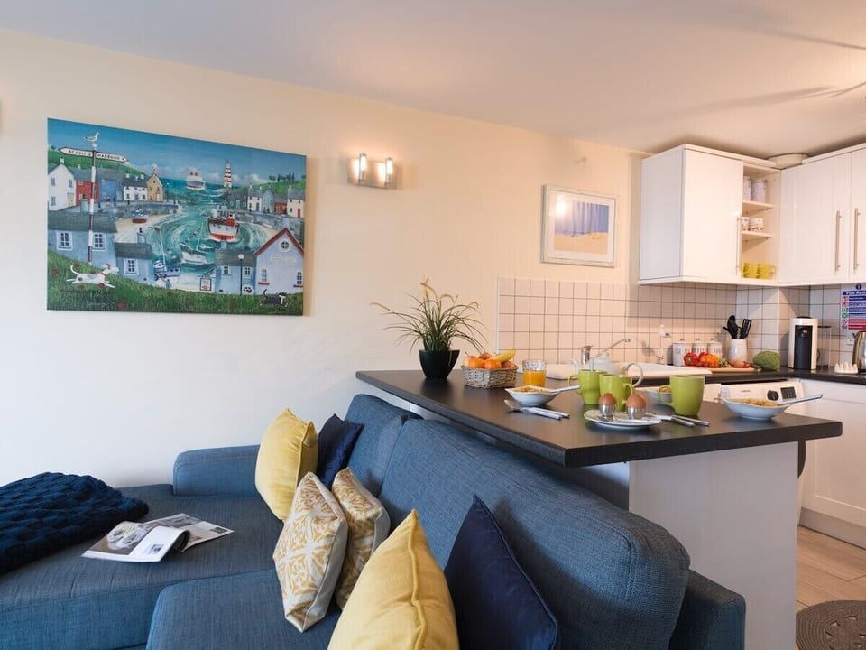 Open plan kitchen living.
