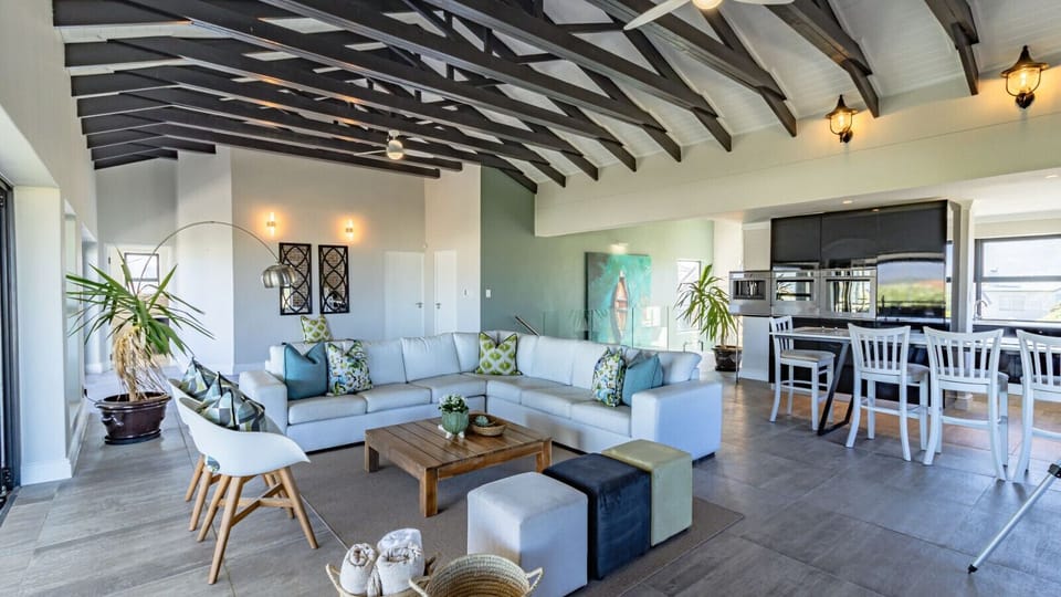 Upstairs Lounge and open plan kitchen