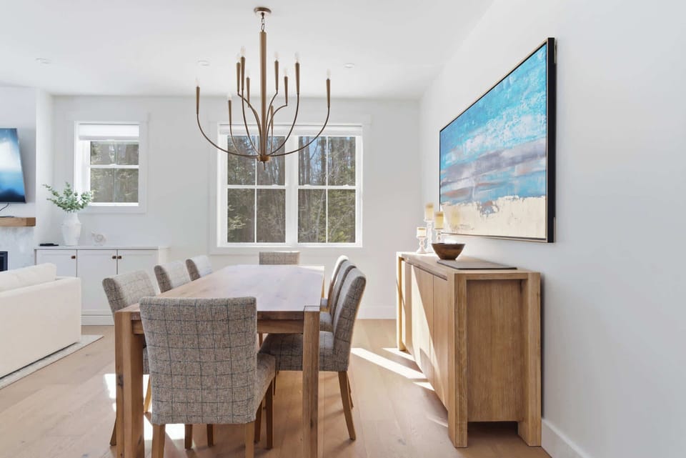 Make mealtime memories together at the dining table, seating 8​