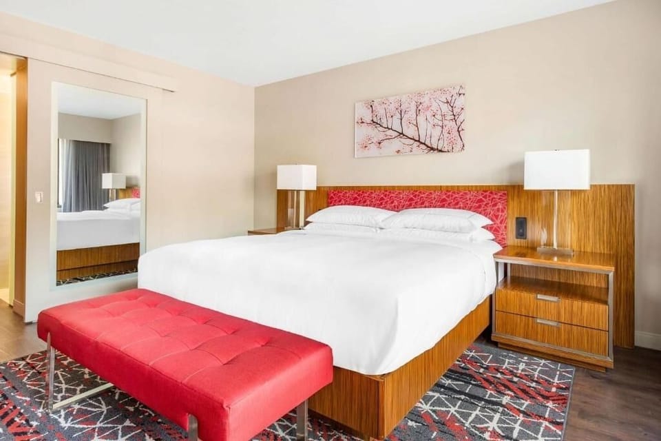 Sink into crisp linens and wake refreshed in comfort.