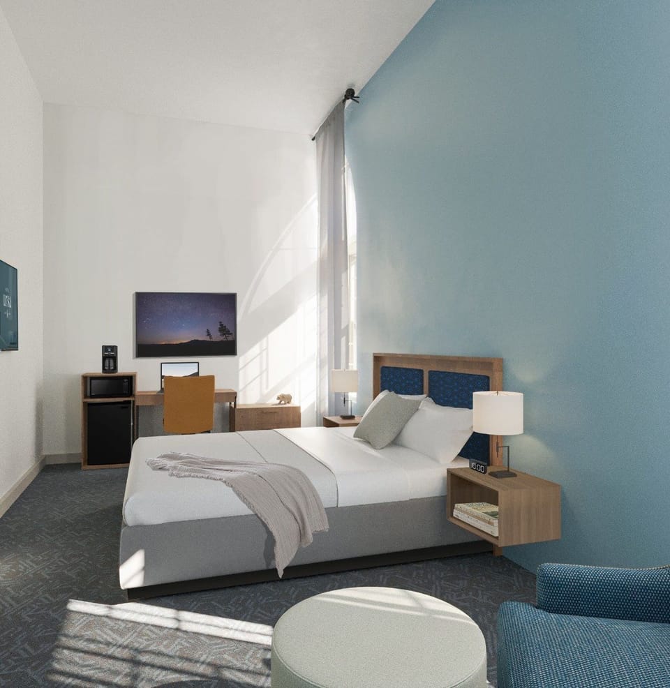 1 King Bed