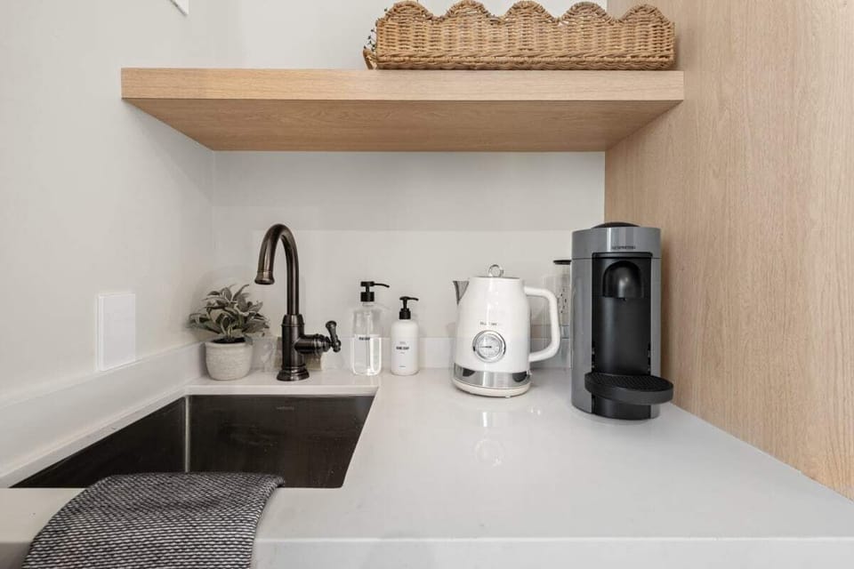 Kitchenette with Nespresso Coffee Machine and Mini Fridge - No Stove