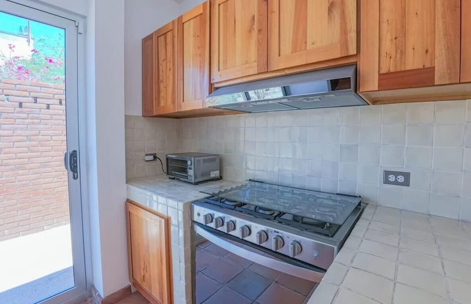 Equipped kitchen available throughout your stay.