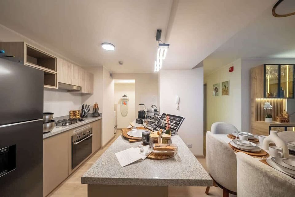 Cocina totalmente equipada con todo lo necesario para disfrutar de preparar tus mejores recetas.