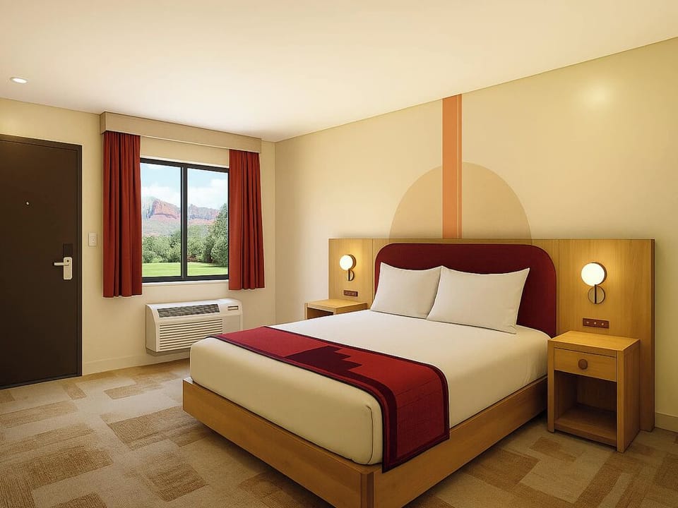 Stretch out on the plush king bed after outdoor adventures.