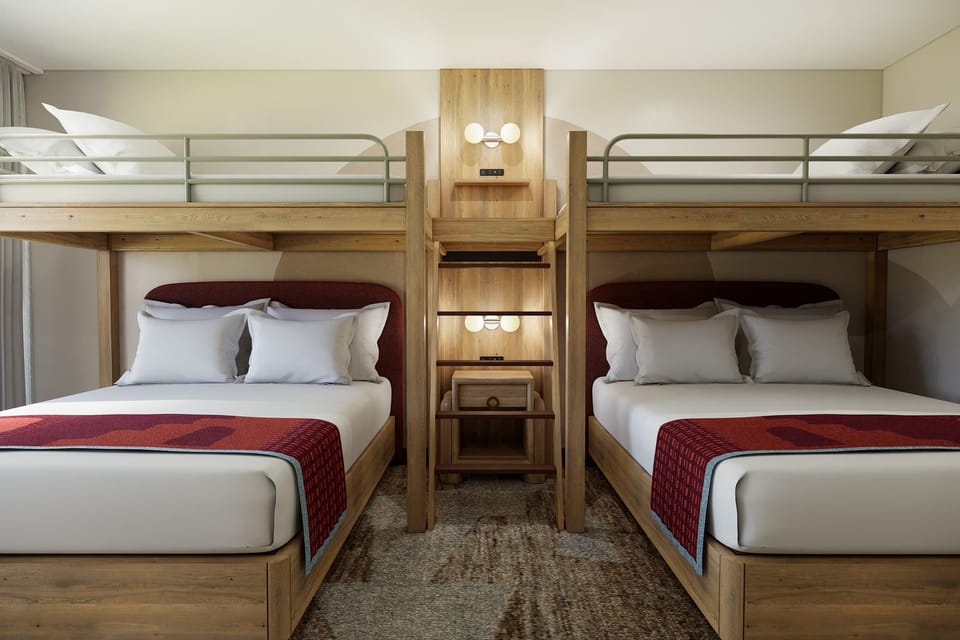 Gather everyone comfortably with queen beds plus cozy bunks.