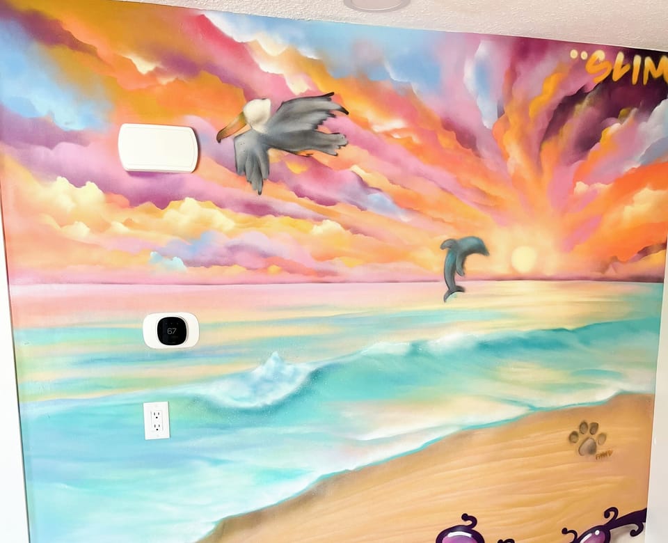 A local touch of character in the dining area