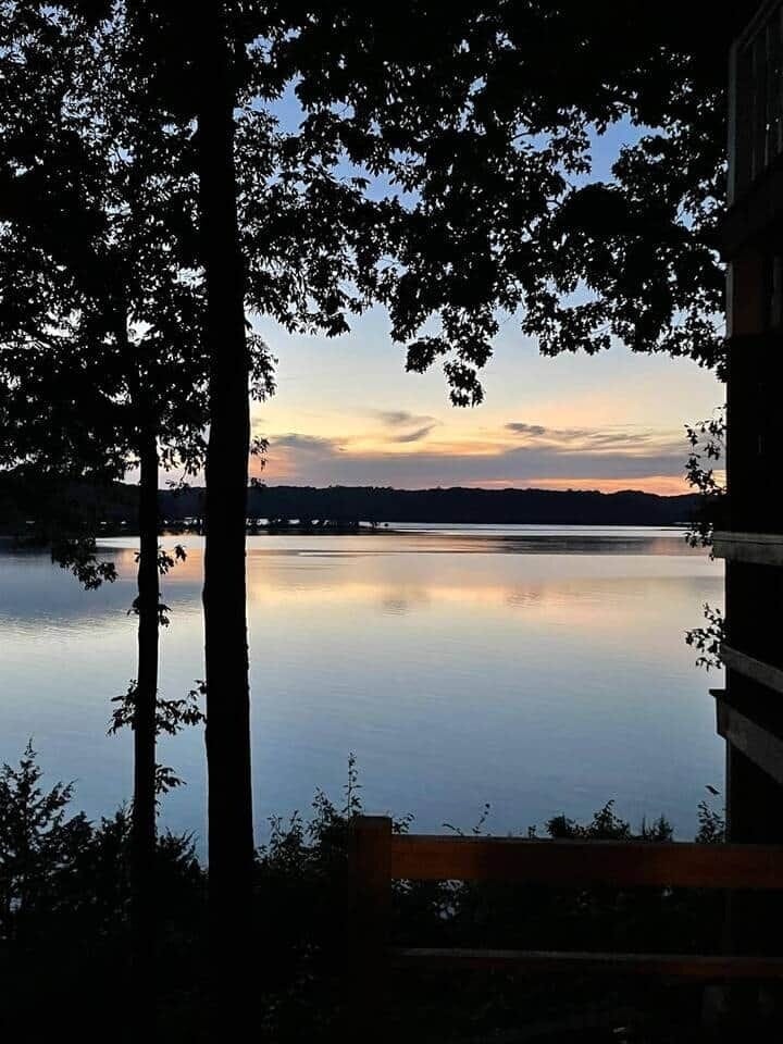 Sunset over the Lake 