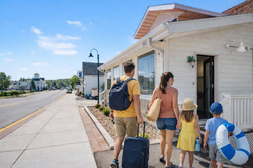 Welcome to Egg Harbor: Step into adventure just steps from dining and shopping delights!