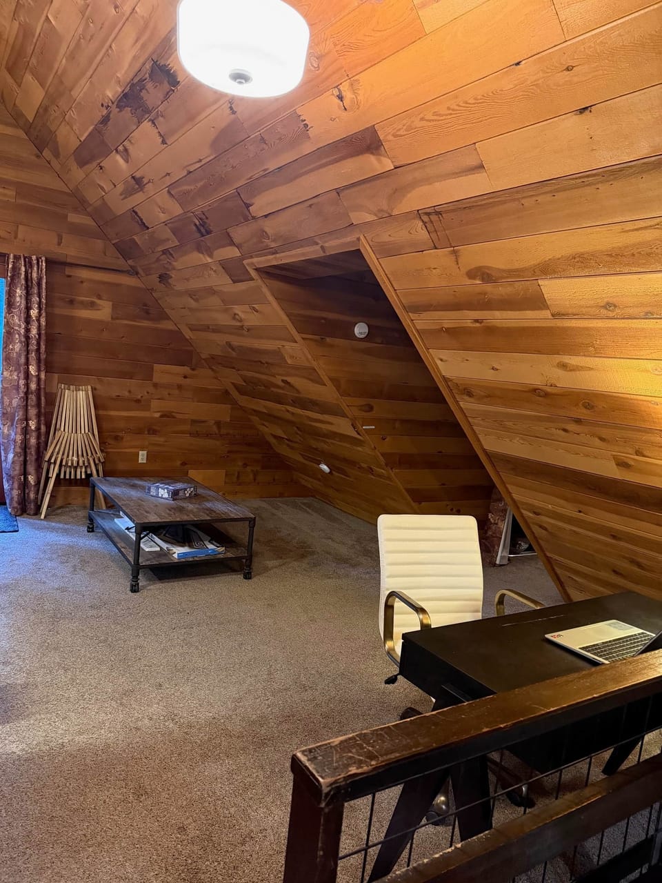 Game and puzzle table in loft