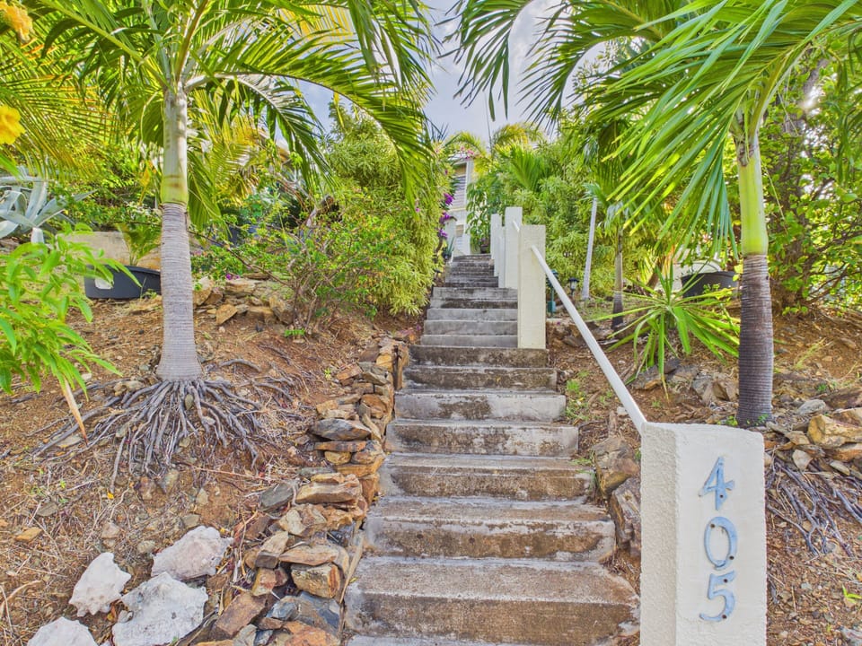 Stairs to your private oasis!
