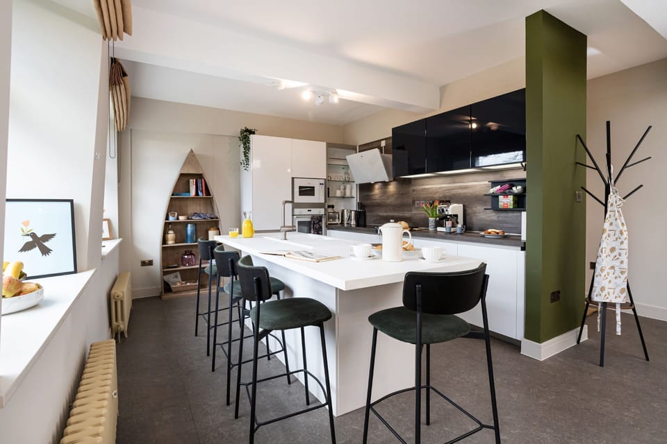 The kitchen at Riverside Mill, Cumbria