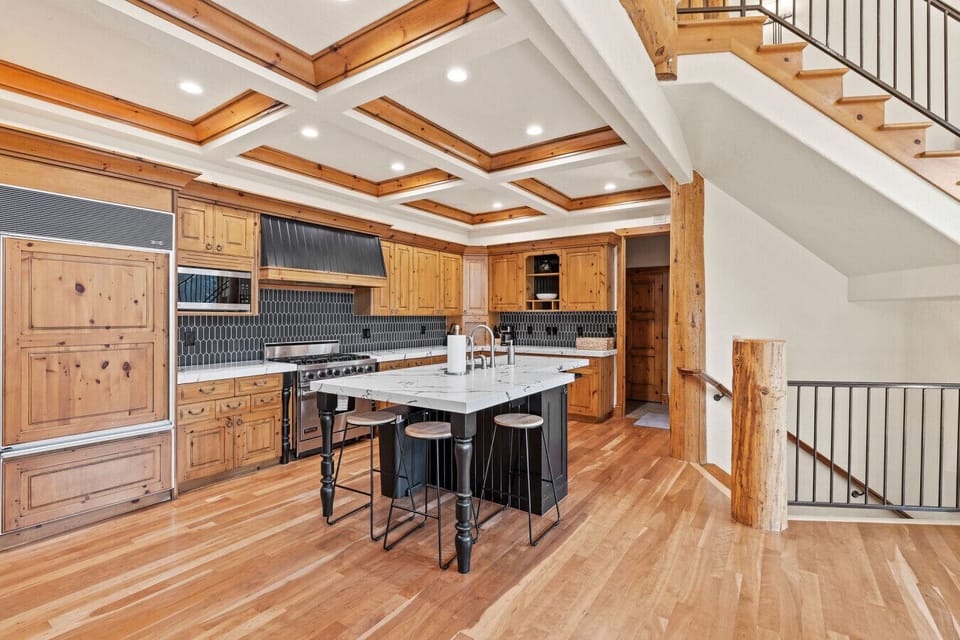 Enjoy a well-stocked kitchen with everything needed for cooking during your stay.