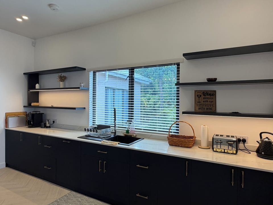 Cook, gather & enjoy the view from a kitchen made for comfortable vacation stays