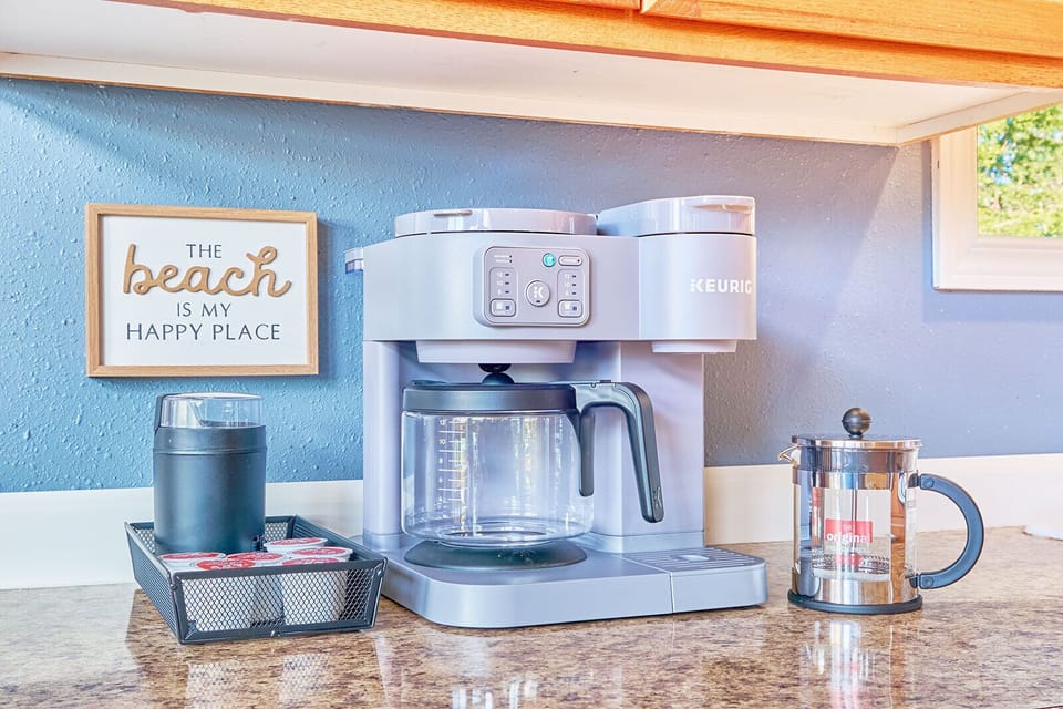 Coffee bar to get your morning started, with complimentary first-morning coffee