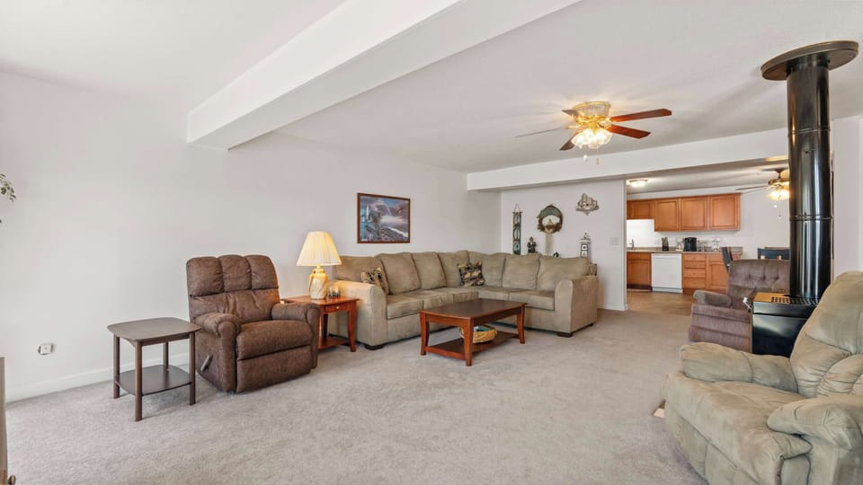 Kick back and relax in the cozy living room 