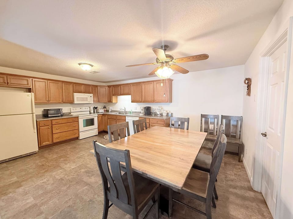 Gather around the table for meals, games, and quality time together