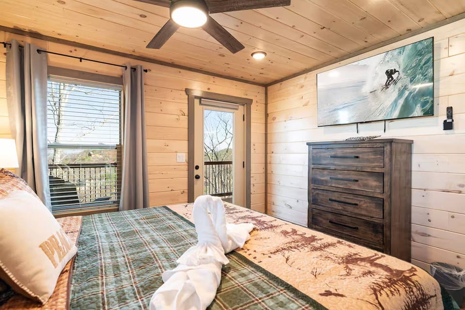 Step outdoors from the King Suite
