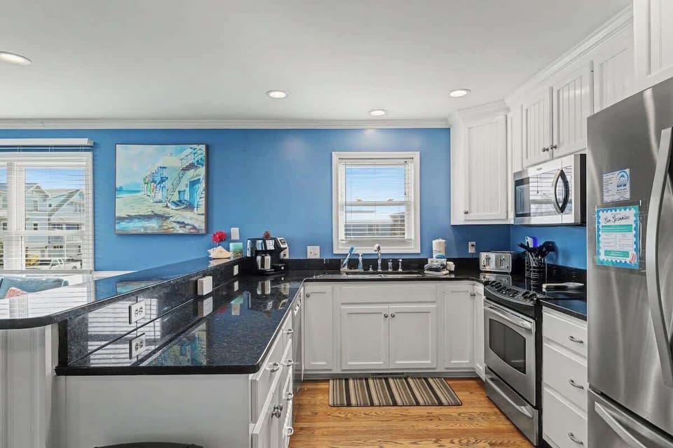 Fully equipped kitchen for preparing meals at home