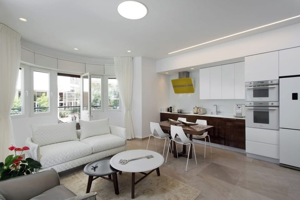 Living Room, Kitchen, and Balcony
