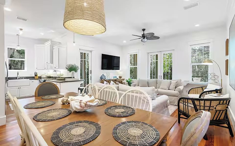 Dining and living room