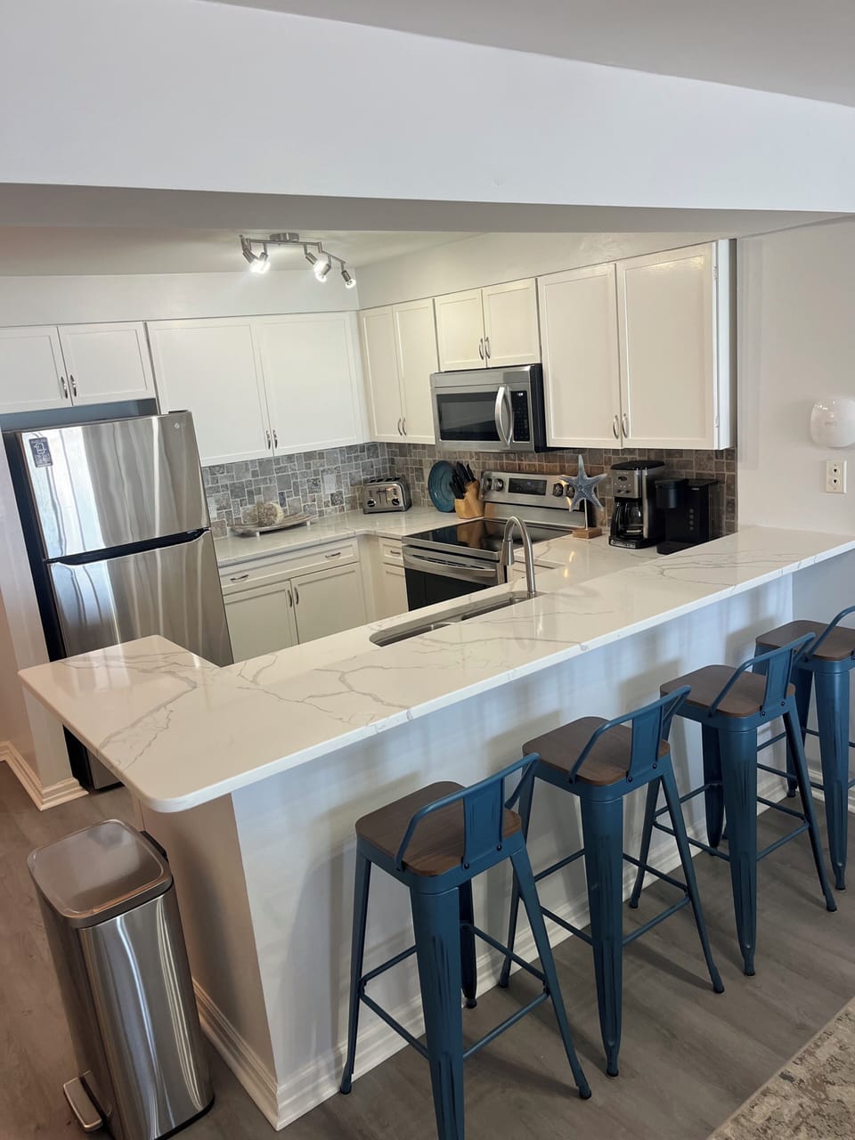 All new appliances and extra seating at bar
