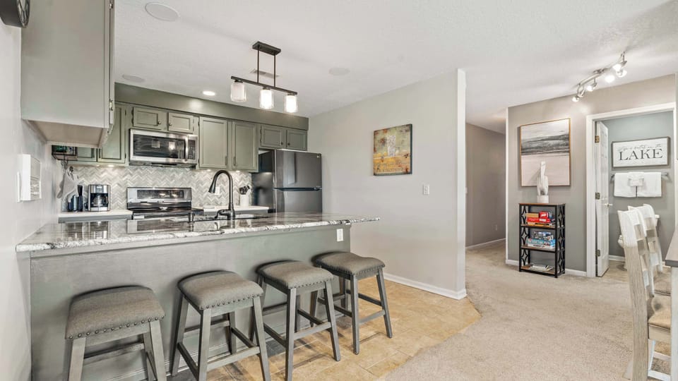 Counter seating for quick bites or lingering conversations