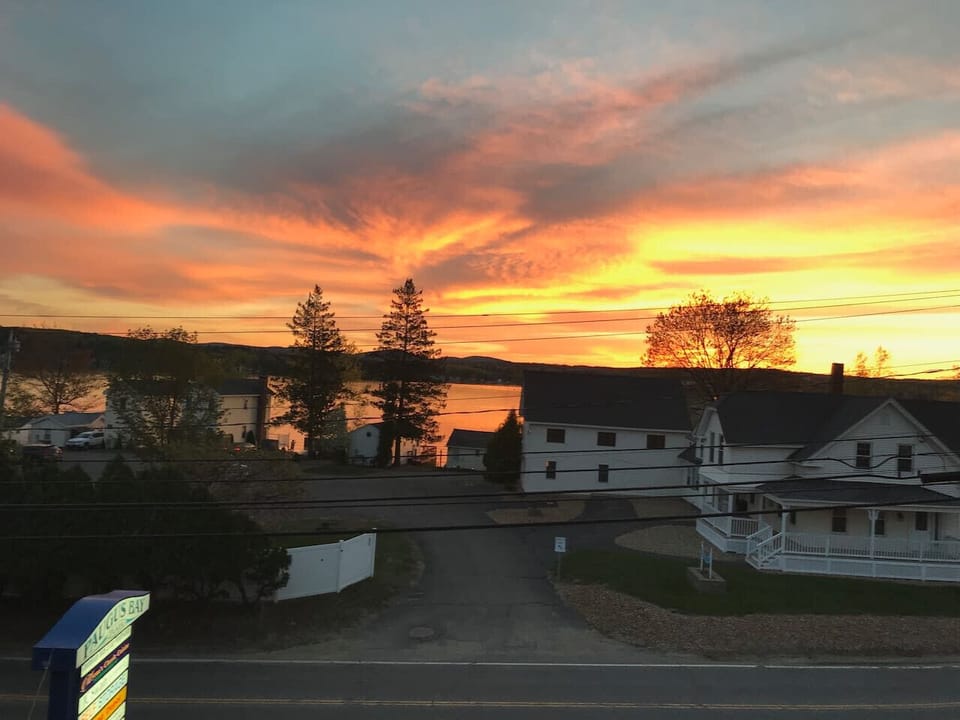 Sunset from the deck